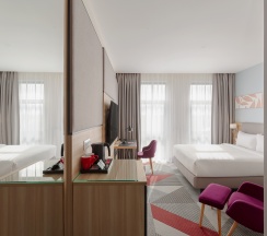 Стандартный номер с двуспальной кроватью в Рябина от Васта