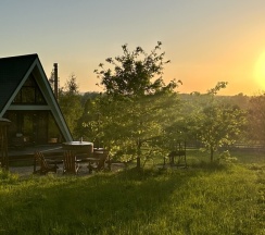 Участок с домиком "Кабачок" А-фрейм категории комфорт в Ланьдиво