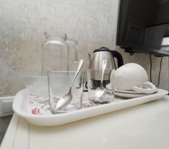 Двухместная комната с двуспальной кроватью в Чайка