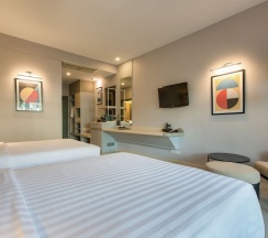 Двухместный номер Deluxe с видом на бассейн 2 отдельные кровати в Lacol Khao Yai - A Chatrium Collection