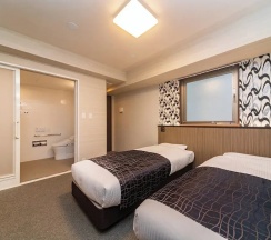 Двухместный номер Standard 2 отдельные кровати в APA Hotel Nambaminami Daikokucho Ekimae