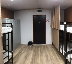 Кровать в 4-местном общем номере (удобства на этаже) в Турист