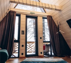№5 | A-Frame с одной спальней и очагом на террасе в Etnica