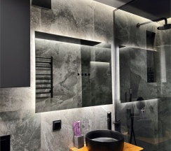 Дом «DOUBLE» с банным чаном на террасе в Luxe House
