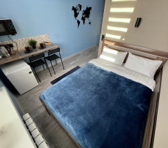 Номер стандарт с 1 двуспальной кроватью с видом на море в Pallada