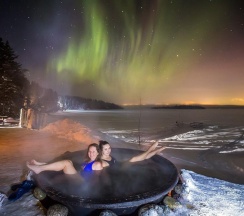 Баня с чаном - вечер в Огни Имандры