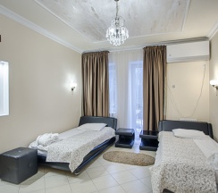 Двухместные апартаменты 4 c 1 комнатой с видом на парк 2 отдельные кровати в Exclusive Hotel&Apartments