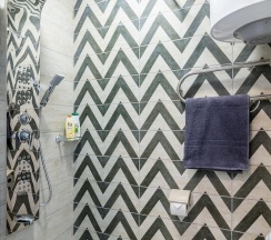 1-комнатные апартаменты эконом с 1 двуспальной кроватью (без окна) в Prim Rooms Apt Apartments (Прим Румс Апт Апартментс)