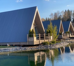 A-frame у воды в The Les