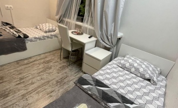 Двухместный номер с двумя раздельными кроватями без удобств в Stay Way на Белорусской