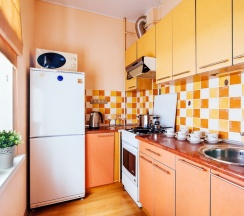 Апартаменты с балконом и с видом на город в Апарт-Отель около ЖД Вокзала