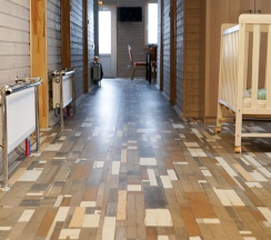 Кровать в четырхместном номере в Якорная