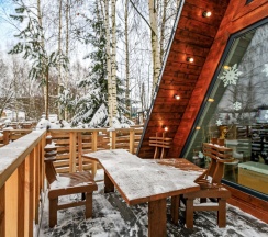 Aframe White | Банный чан на территории в Берёзовая роща