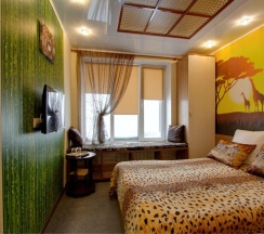 № 4 МЕЛОМАН, № 5 САФАРИ, № 7 РЕЛАКС, №10  КНИГА. Стандартный двухместный номер с двуспальной кроватью в Smile