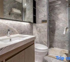 Люкс Deluxe с 2 комнатами с балконом в Yidiandian Hotel Apartment (Shenzhen International Convention And Exhibition Center)