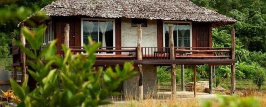 Двухместный номер Deluxe с видом на горы 2 отдельные кровати в Herntai Resort