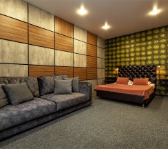 Апартаменты с кроватью размера «king-size» и видом на море в Брют