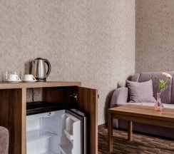 Номер стандарт с 1 двуспальной кроватью с диваном в Florinn hotel