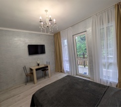 Двухместный Люкс на 3-ем этаже с балконом и видом на море в Агава