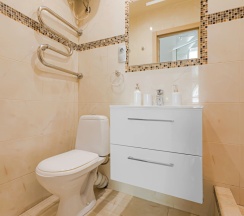 Двухместные апартаменты c 1 комнатой с балконом двуспальная кровать в Апартаменты Комфортные в центре Минска