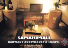 Кровать в общем номере в Sattahiptale Boutique Guest House & Hostel