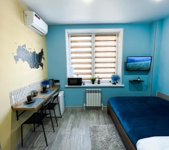 Номер стандарт с 1 двуспальной кроватью в Pallada