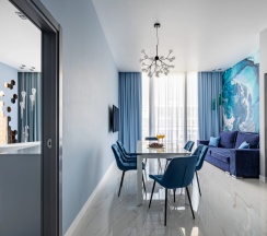 Апартаменты Premium с 2 комнатами с видом на море в Комплекс апартаментов "Apartments Premium" (второй корпус)