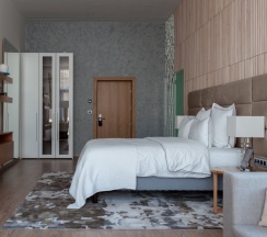 Двухместный полулюкс с балконом и с красивым видом из окна двуспальная кровать в Вилла Плёс