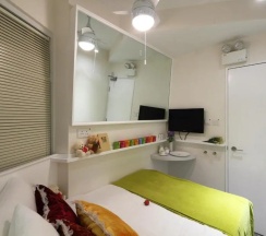 Двухместный номер Mini Apple двуспальная кровать в Apple Inn (Causeway Bay)