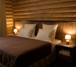 Номер делюкс с 1 двуспальной кроватью в срубе в Таурух