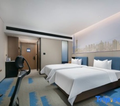 Двухместный номер Deluxe 2 отдельные кровати в Hampton by Hilton Gu'an New Airport