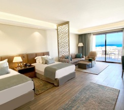 Двухместный люкс с видом на море 2 отдельные кровати в Rixos Premium Magawish Suites and Villas