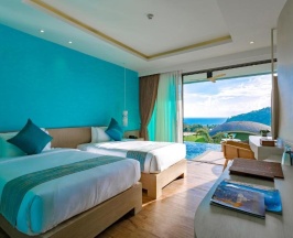 Двухместный номер Pool Access Deluxe с видом на море 2 отдельные кровати в Crest Resort & Pool Villas