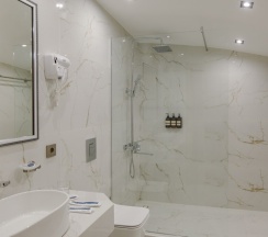 Двухместный полулюкс Мансарда с видом на город двуспальная кровать в Афалина