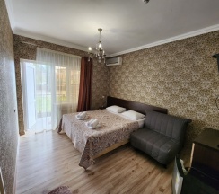 Двухместный номер Comfort с балконом и с красивым видом из окна двуспальная кровать в Тропики