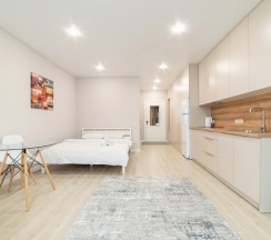 Двухместные апартаменты двуспальная кровать в Апартаменты BelaTravel Николы Теслы 20