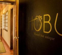 Кровать в общем номере в Hobu Hostel