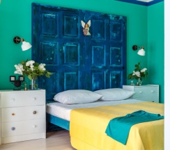 Зеленый двухкомнатный в Blaga house design dacha