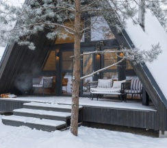 № 15 A-Frame 77 m2 с камином, кондиционером и террасой (оснащение дома см. Подробнее) в Les holidays