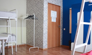 Кровать в 6-местном общем номере в Sky Hostel