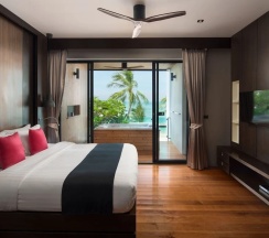 Номер Standard с 3 комнатами с балконом и рядом с пляжем в Pavilion Samui Pool Residence