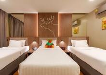 Двухместный семейный номер Standard двуспальная кровать в Moose Hotel Chiangmai