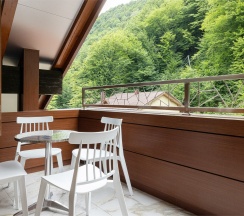 Апартаменты с балконом и видом на горы в Stellar collection chalet, Krasnaya Polyana