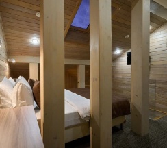 Двухуровневый люкс в Wood House