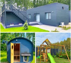 Четырёхместный коттедж с красивым видом из окна в Можайское приморье