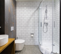 Двухместный номер с одной кроватью на мансардном этаже. в Key hotel
