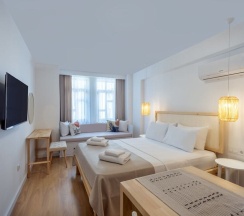 Двухместная семейная студия двуспальная кровать в Audo Studio Hotel