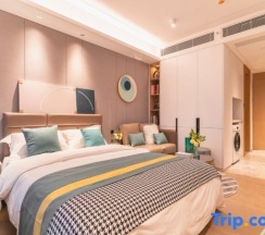 Двухместный номер Executive с балконом двуспальная кровать в Yidiandian Hotel Apartment (Shenzhen International Convention And Exhibition Center)