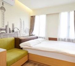 Двухместный номер No Window (двуспальная кровать) в Meego Qingwen Hotel