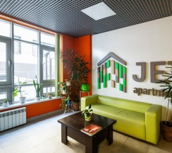 4-местные 1-комнатные апартаменты стандарт Железнодорожная 15 в Jet Life